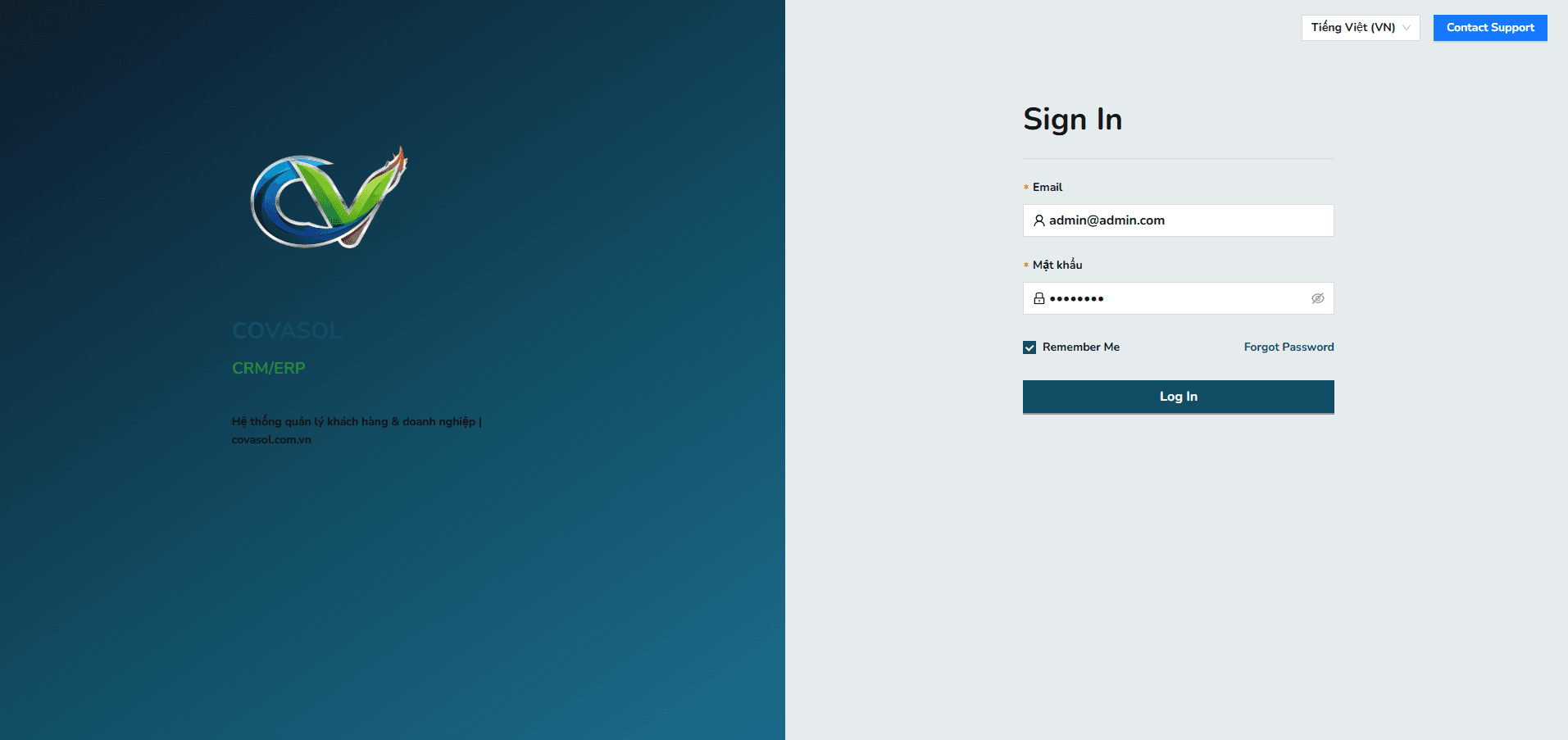 COVASOL MiniERP/CRM | Enterprise Resource Planning