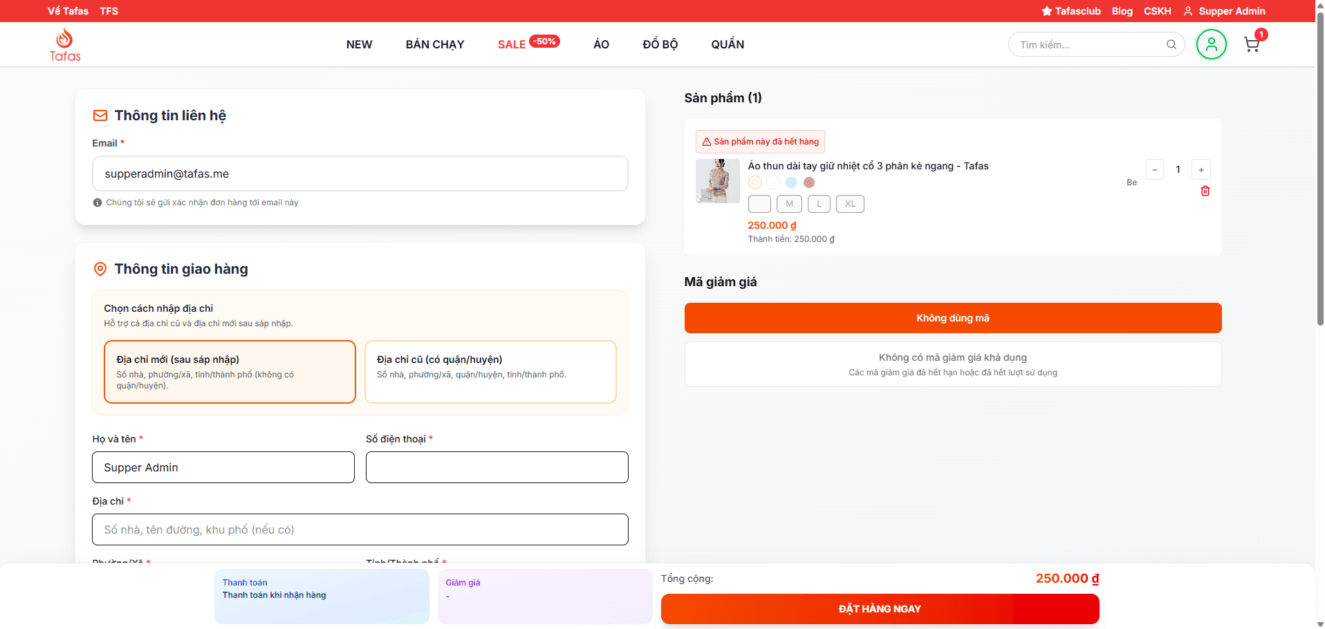 Tafas.vn | High-End E-Commerce Platform - Screenshot 4